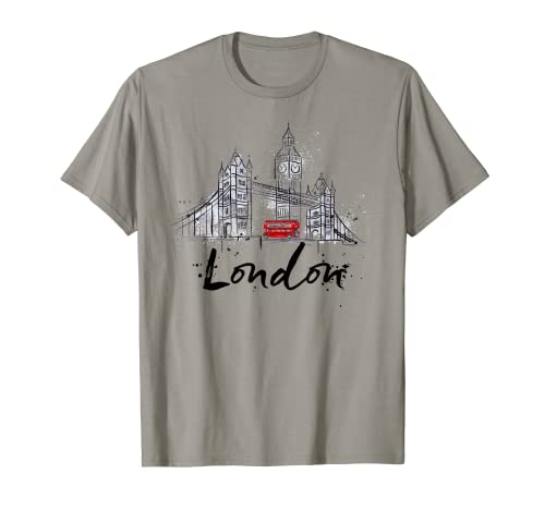 Man wearing a grey shirt with a London-skyline