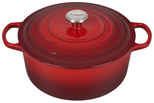 Enameled cast iron Dutch oven from the French brand Le Creuset