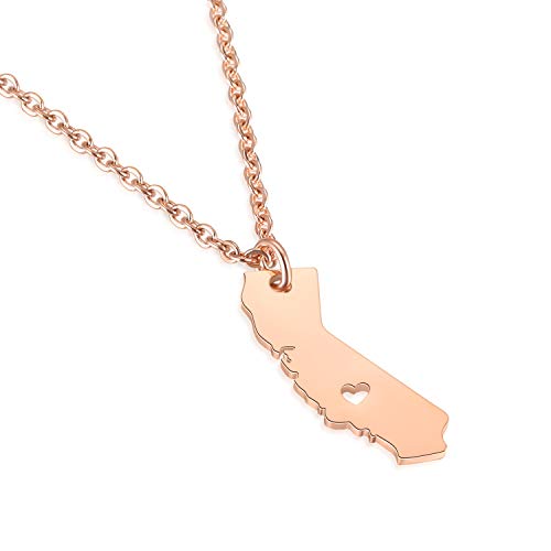 California map necklace