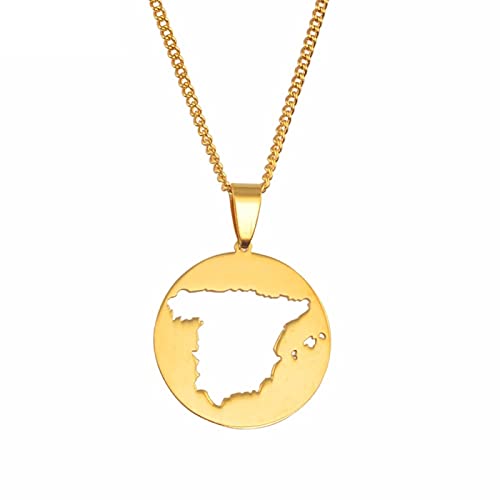 Necklace in the shape of the map of Spain