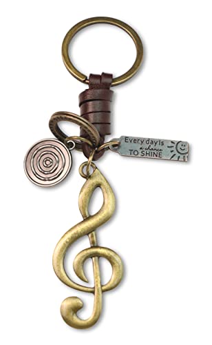 Keychain with treble clef
