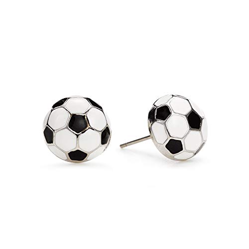 Soccer ball earrings