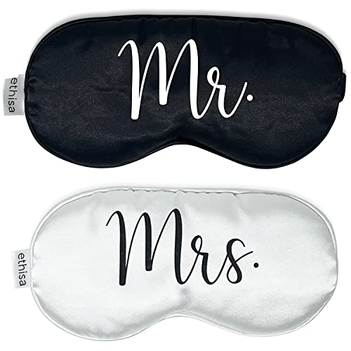 Mr. and Mrs sleeping masks for newlyweds