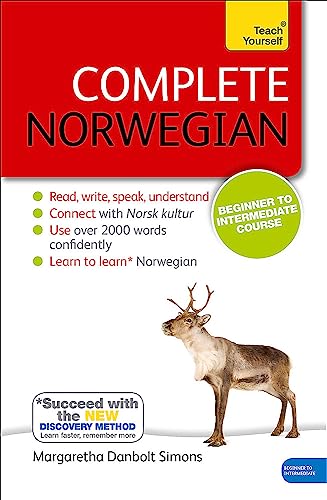 Book cover of 'Complete Norwegian Beginner to Intermediate Course: Learn to read, write, speak and understand a new language (Teach Yourself Language)'