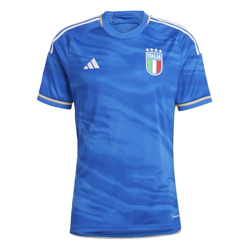A blue Adidas soccer jersey of Italy's national team