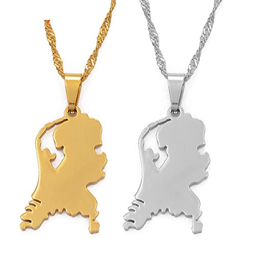 Map of the Netherlands necklace