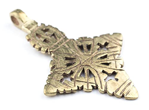 Chest Brass Ethiopian Coptic Cross Pendant