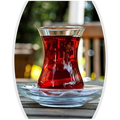 A traditional Turkish tea cup