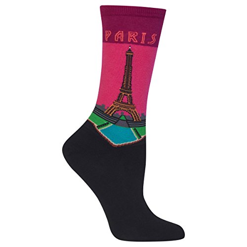 A pair of socks with the Eiffel tower