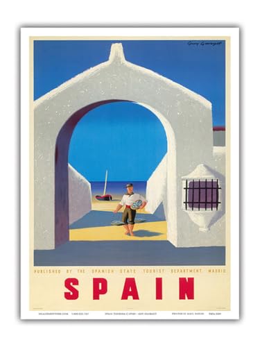 Travel poster of Madrid in Spain