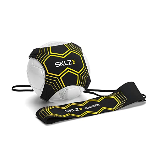 Soccer trainer elestic band that wraps around a ball