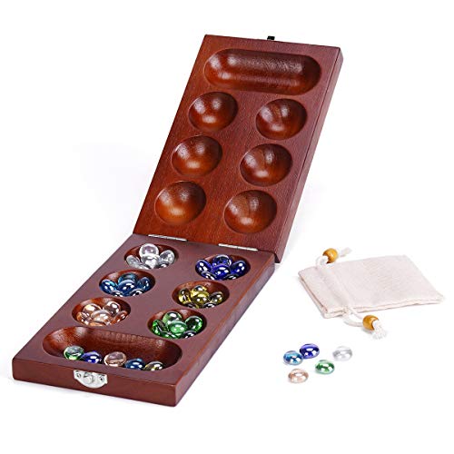 A traditional wooden board game from asia and Malaysia
