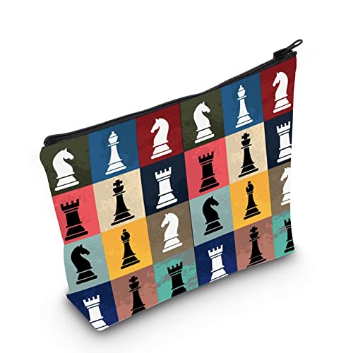 Makeup bag in chess theme