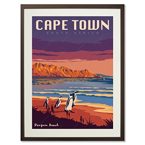 Vintage travel poster of Cape Town