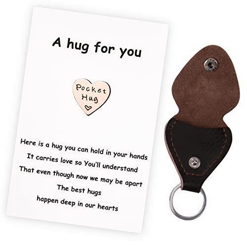 Keychain with a heart token