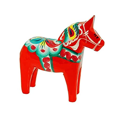 A wooden horse from Dala, a traditional souvenir from Sweden