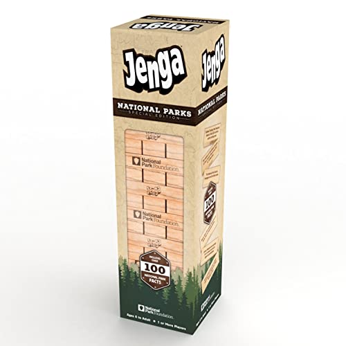 Jenga game in national park theme