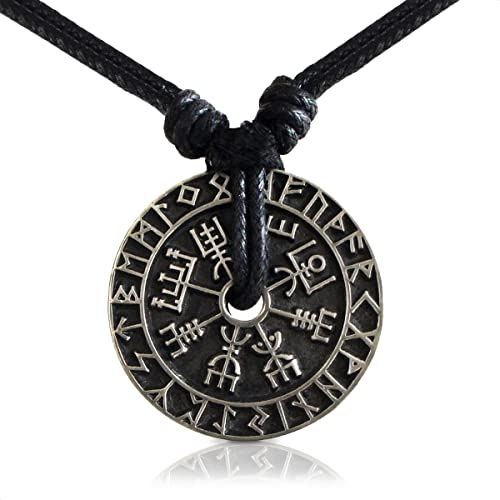 A necklace with a pendant of a Viking Rune