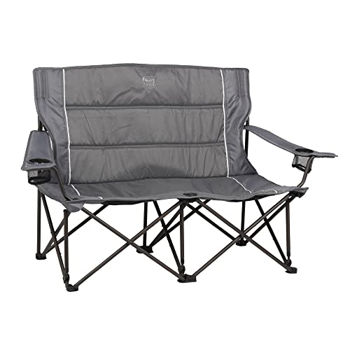A camping chair with space for two people