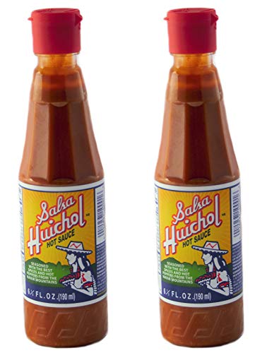 Two bottles of Mexican hot sauce