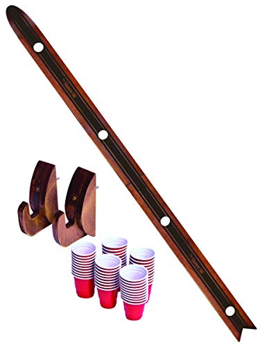 Ski-shaped shot game