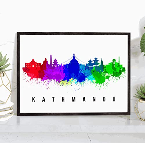 Kathmandu Cityscape Painting