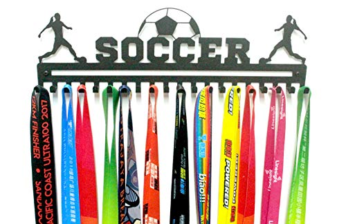 Medal hanger for soccer players