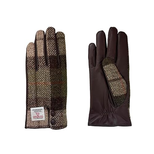 A pair of gloves made from tweed from the UK