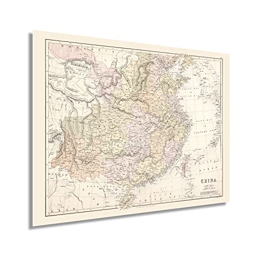 Vintage map of China