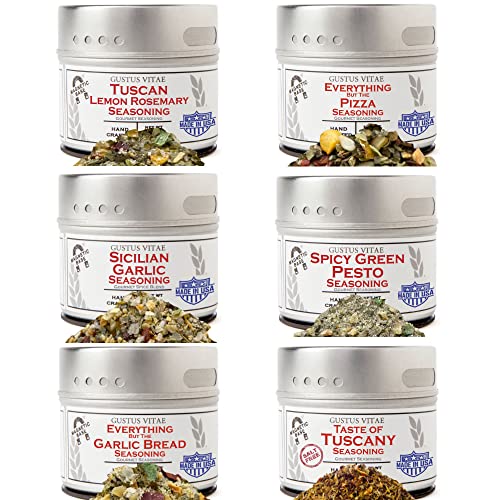 Italian seasoning gift set of six tins