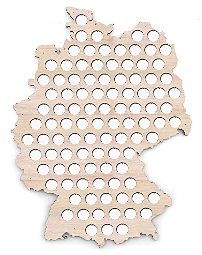 Beer cap map of Germany