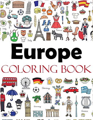 Europe coloring book