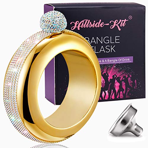 Shiny bracelet that is also a flask
