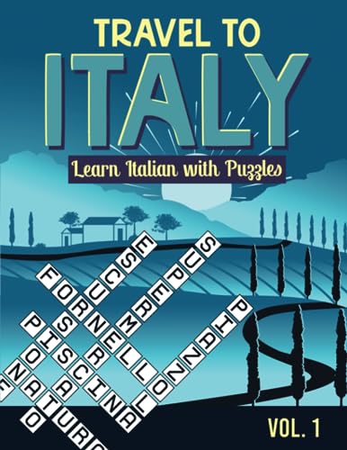 Book cover of 'Travel to Italy: Learn Italian with Puzzles'