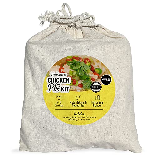 DIY Chicken Pho Kit in a linen bag