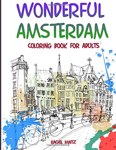 Amsterdam coloring book for adults