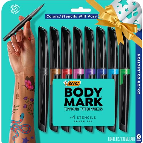 Set f 8 markers that you can use on your skin