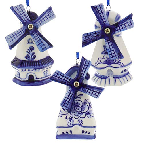 Delft blue windmills decorations