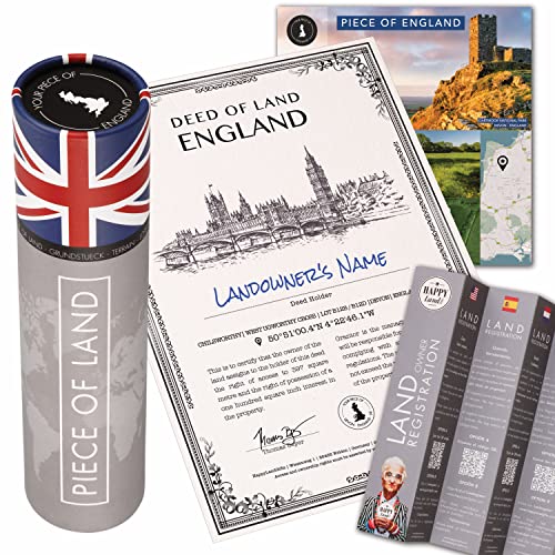 A certificate with a piece of landownership in England