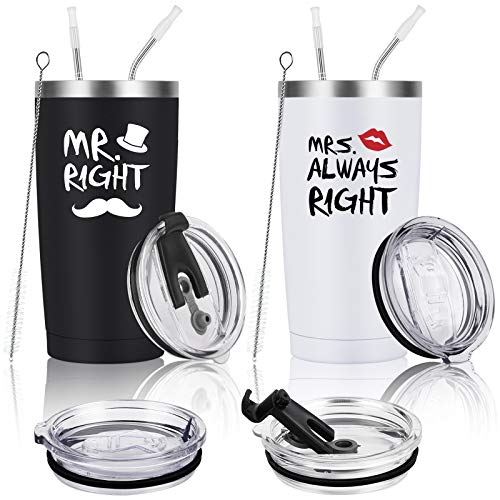 Mr & Mrs travel tumblers