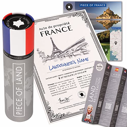 Certificate of landownership in France
