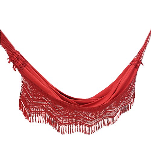 red Brazilian hammock