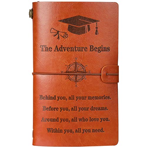 Leather journal gift for graduates
