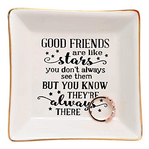 Ring dish with sweet message for friends
