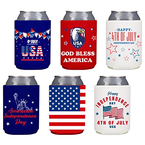 Can coolers in a 4th of July theme