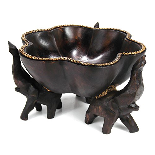 Thai hand-made bowl with elephants