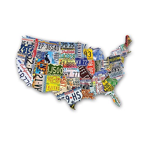Jigsaw puzzle of the map of the US