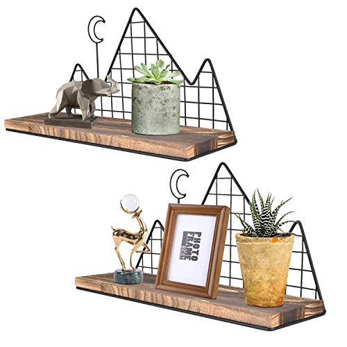 Mountain-shaped shelves