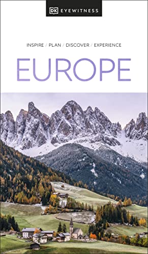 Book cover of DK Eyewitness Europe travel guide