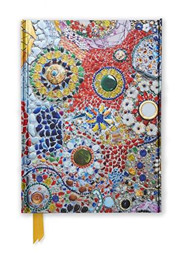 A journal with a cover inspired by Gaudi mosaic